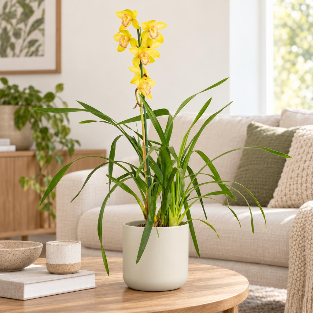 Cymbidium Orchid | Yellow Nell