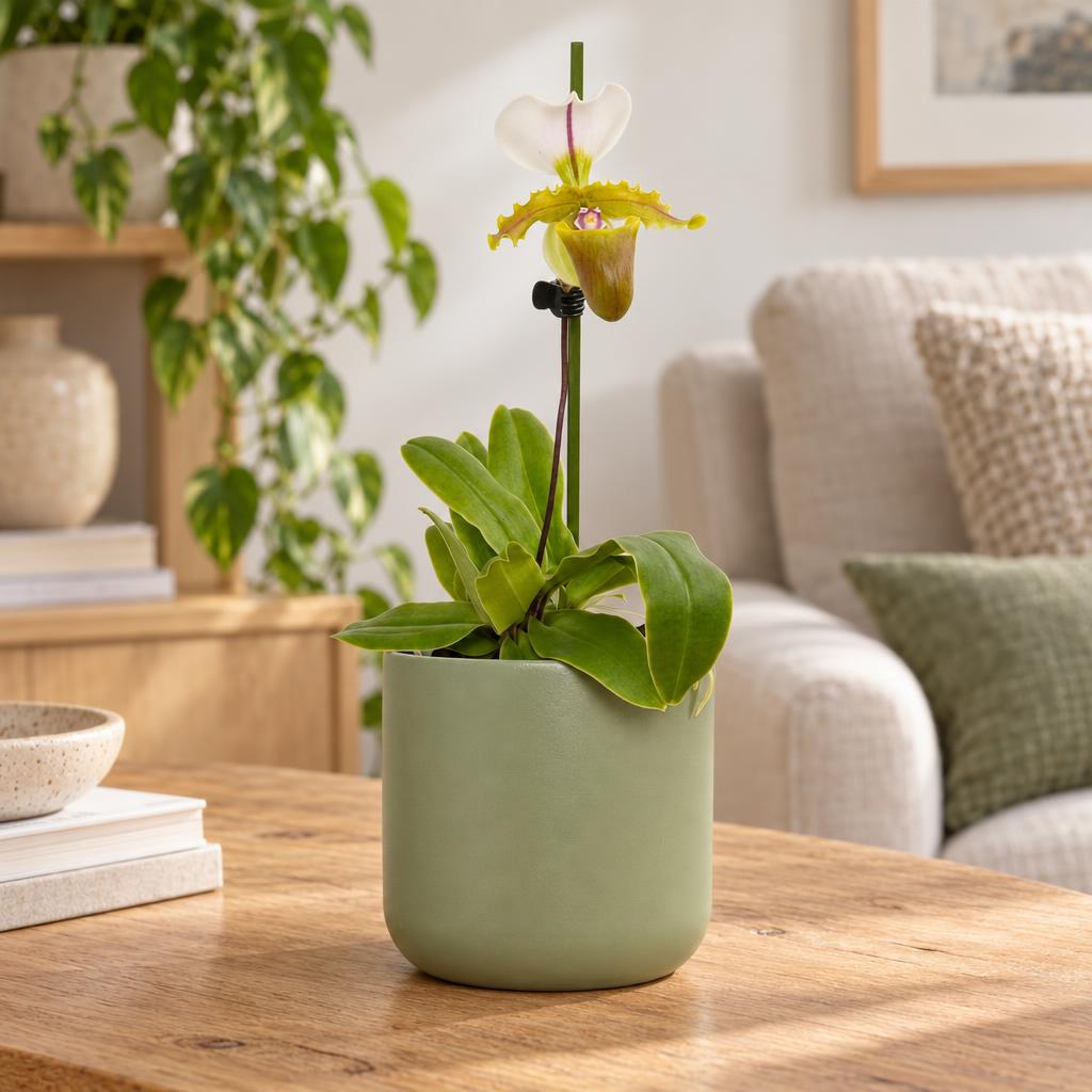 Paphiopedilum 'Florida' indoor orchid for home or workplace