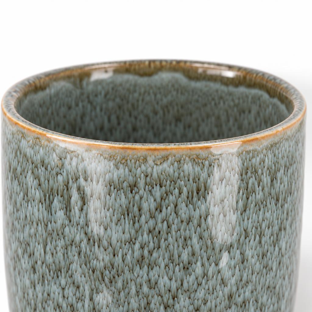 Iron Stone Pot | Blue | Decorative Orchid Plant Pot