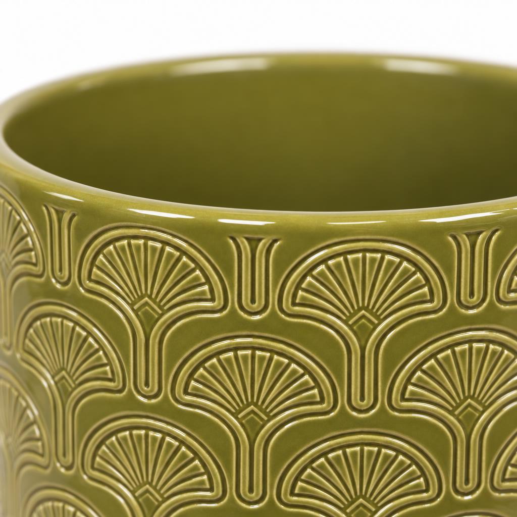 Tirza Pistache Green ceramic plant pot