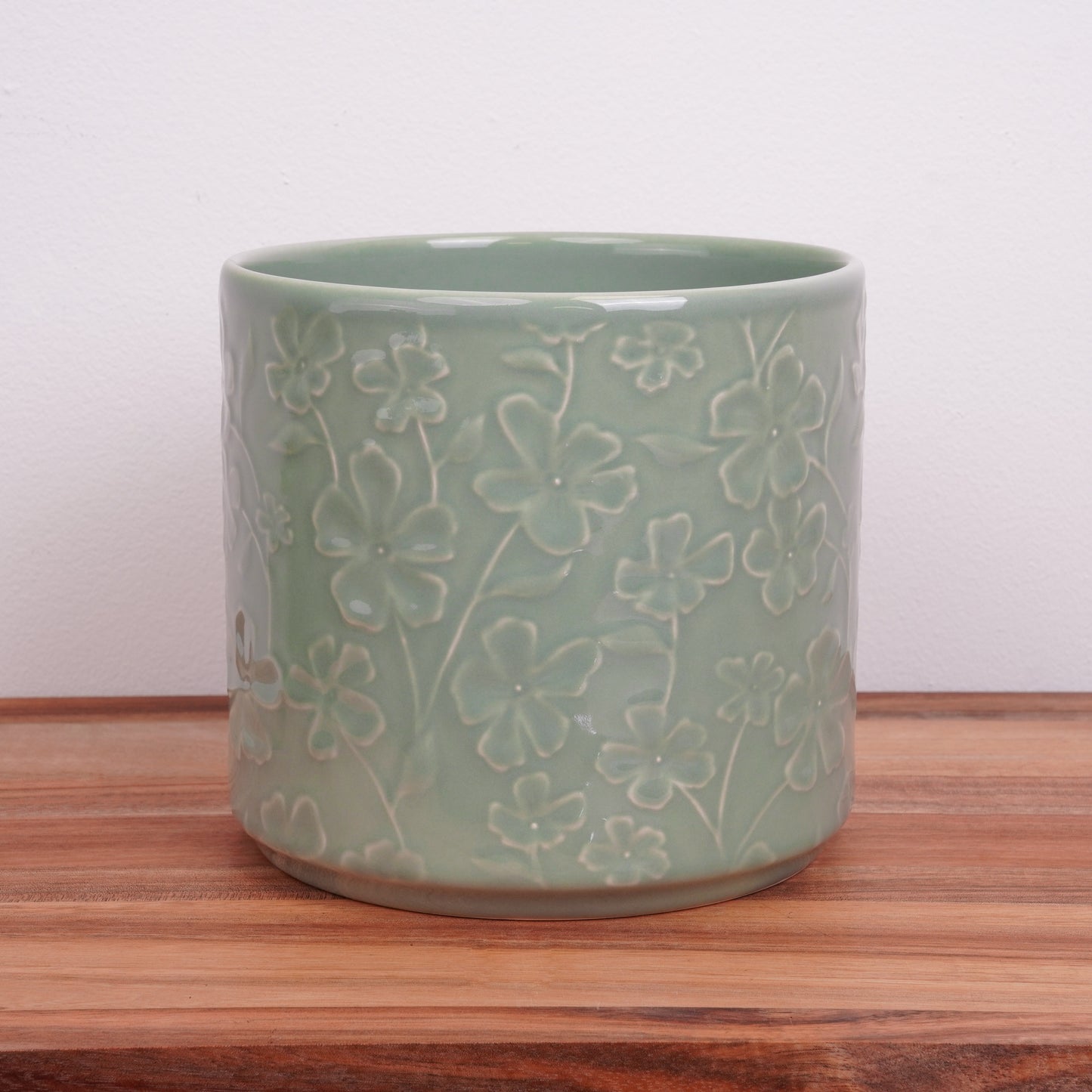 Mint Ceramic Orchid Plant Pot Delivery UK