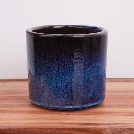 Blue Ceramic Orchid Plant Pot Delivery UK