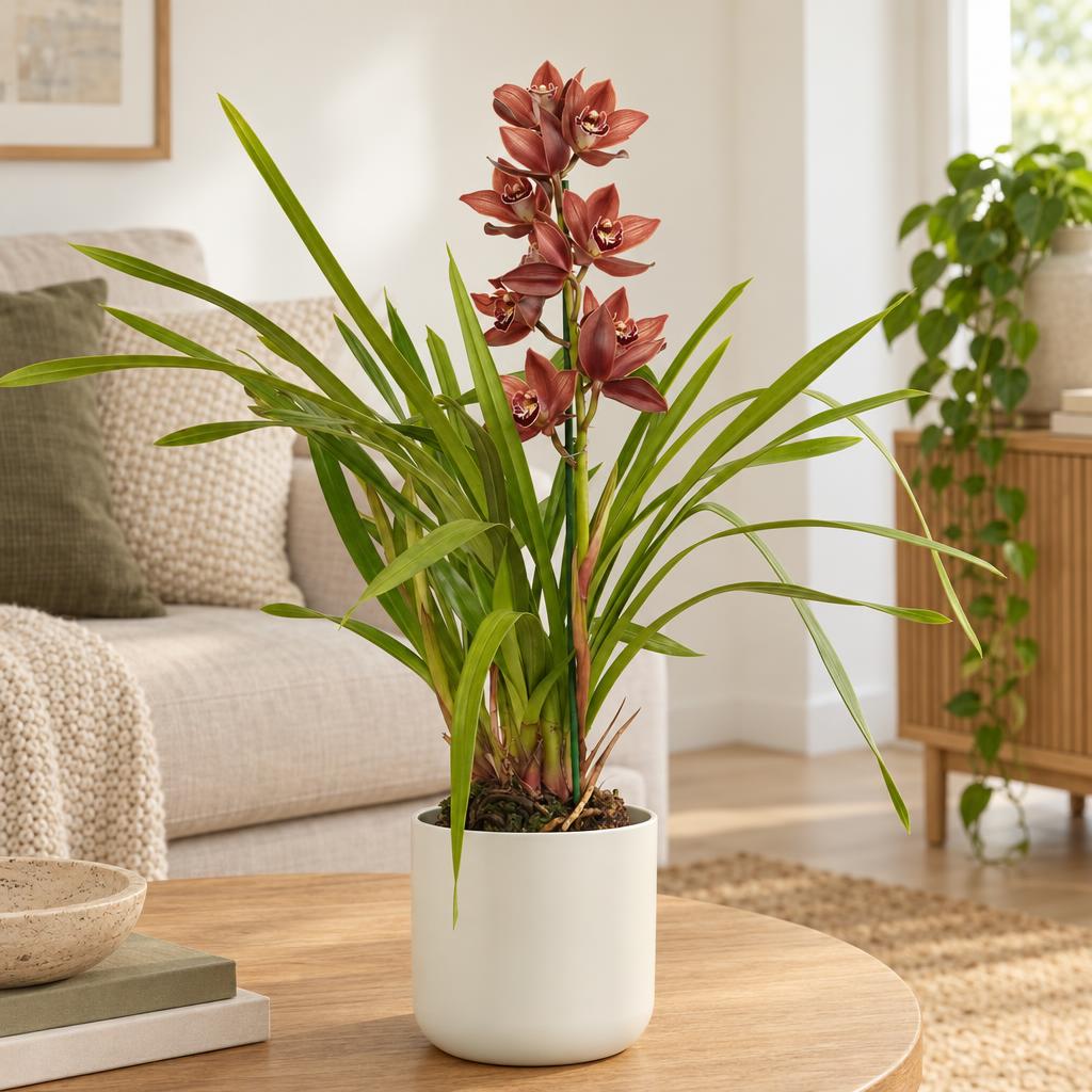 Cymbidium Orchid | Red Nell