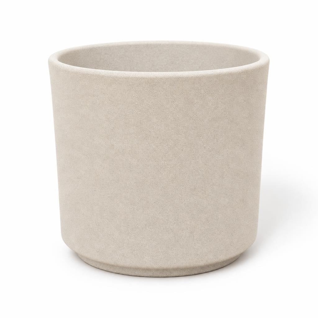 Leon decorative plant pot in Cement Grey