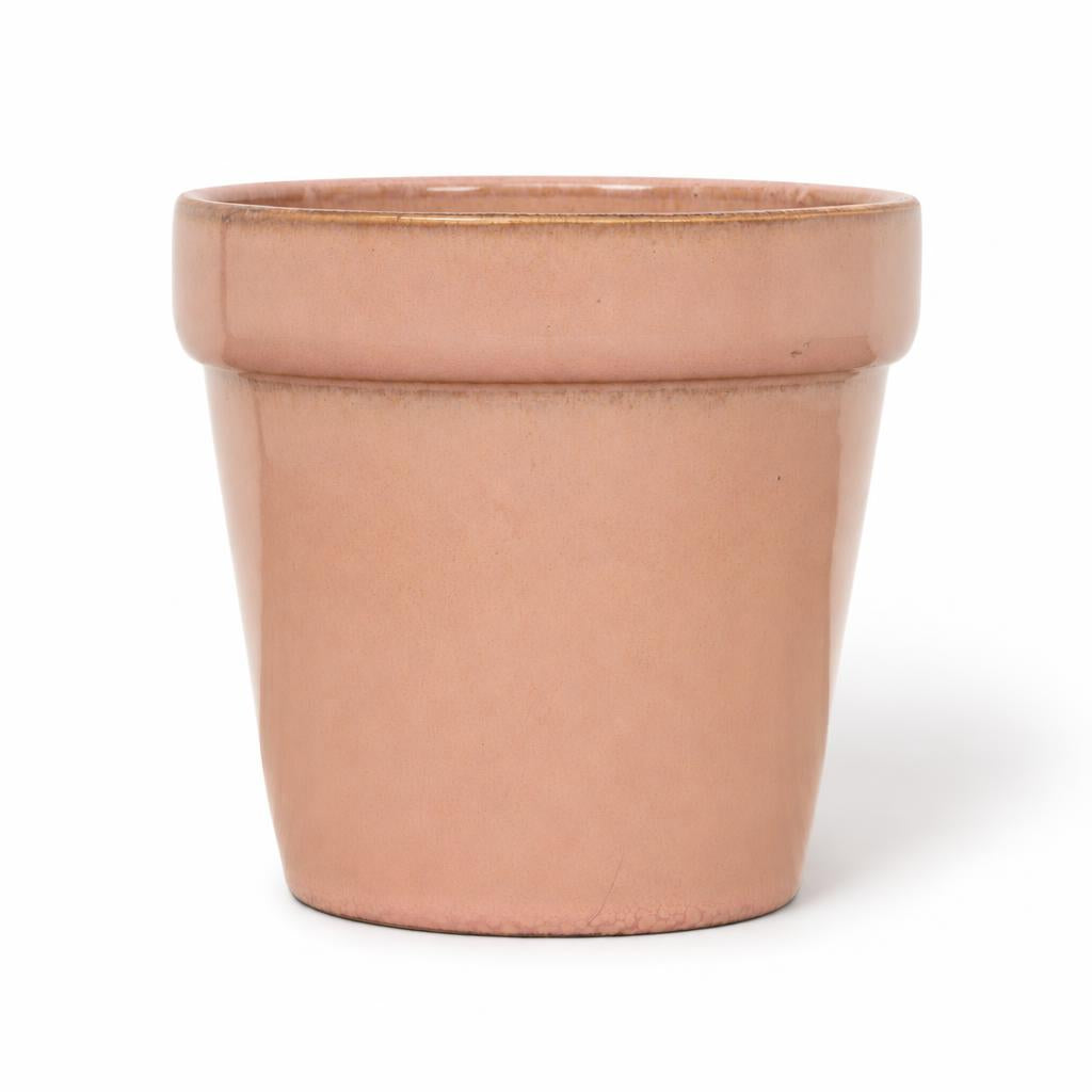 Dulci Reactive decorative plant pot in blush