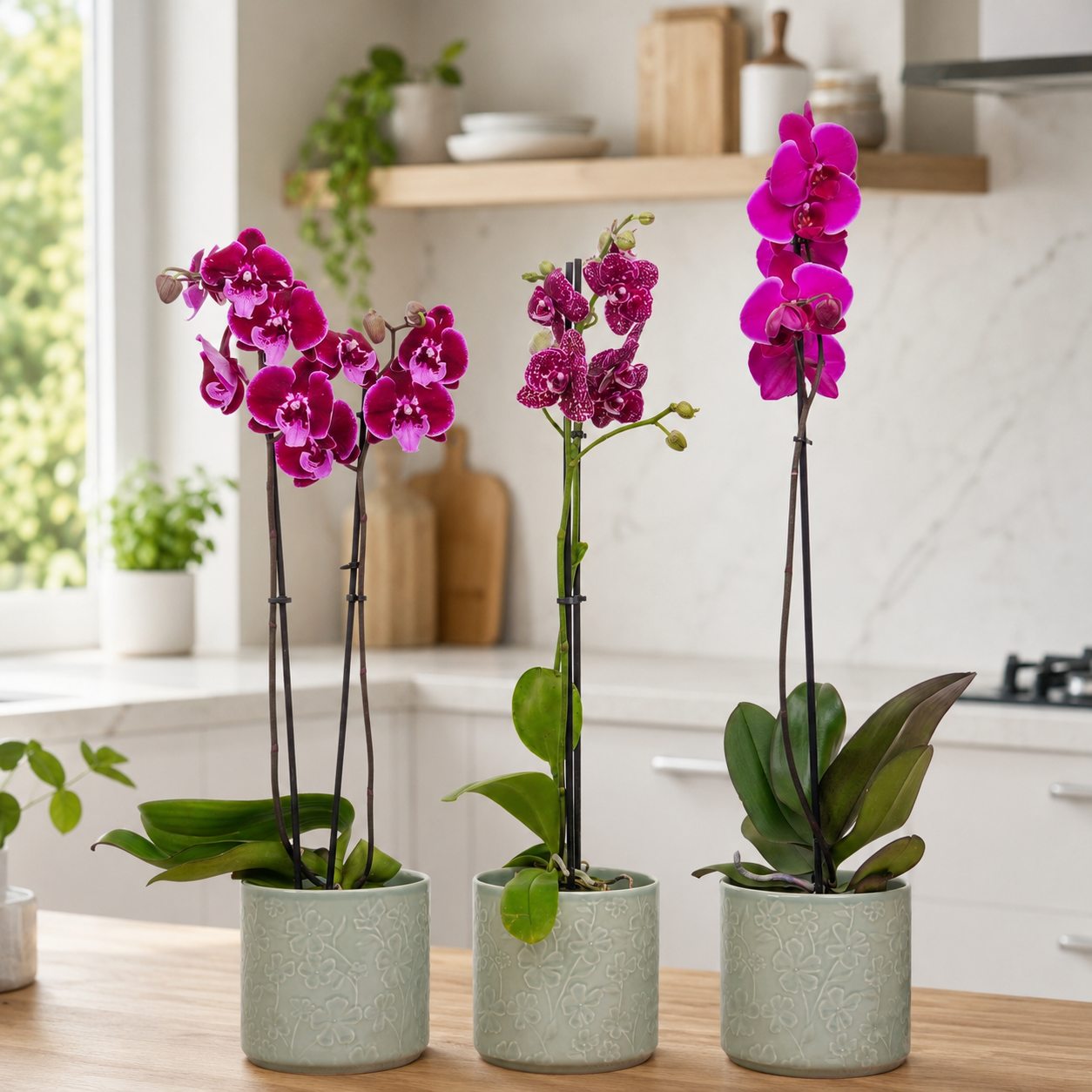 Statement Phalaenopsis Orchid Gift Set Fast UK Delivery. 