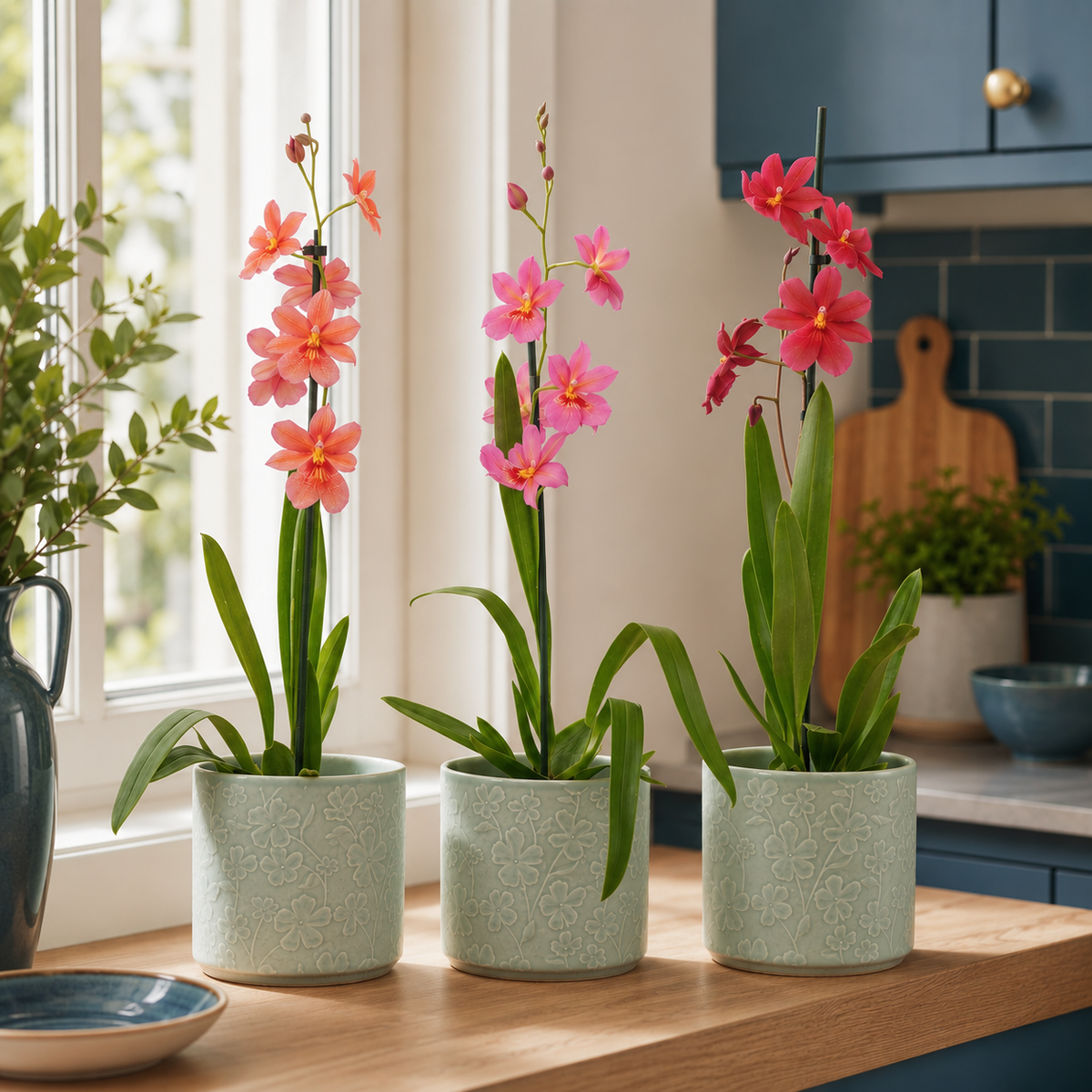 Colourful Cambria Orchids Available online, Hand-wrapped UK Delivery.
