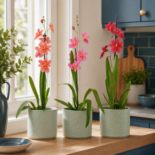 Colourful Cambria Orchids Available online, Hand-wrapped UK Delivery.