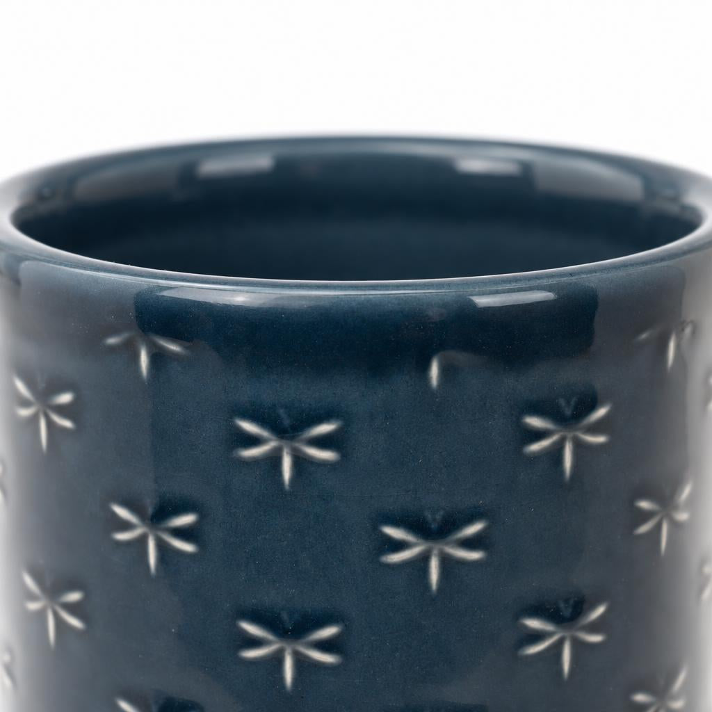 Blue Arley Dragonfly plant pot