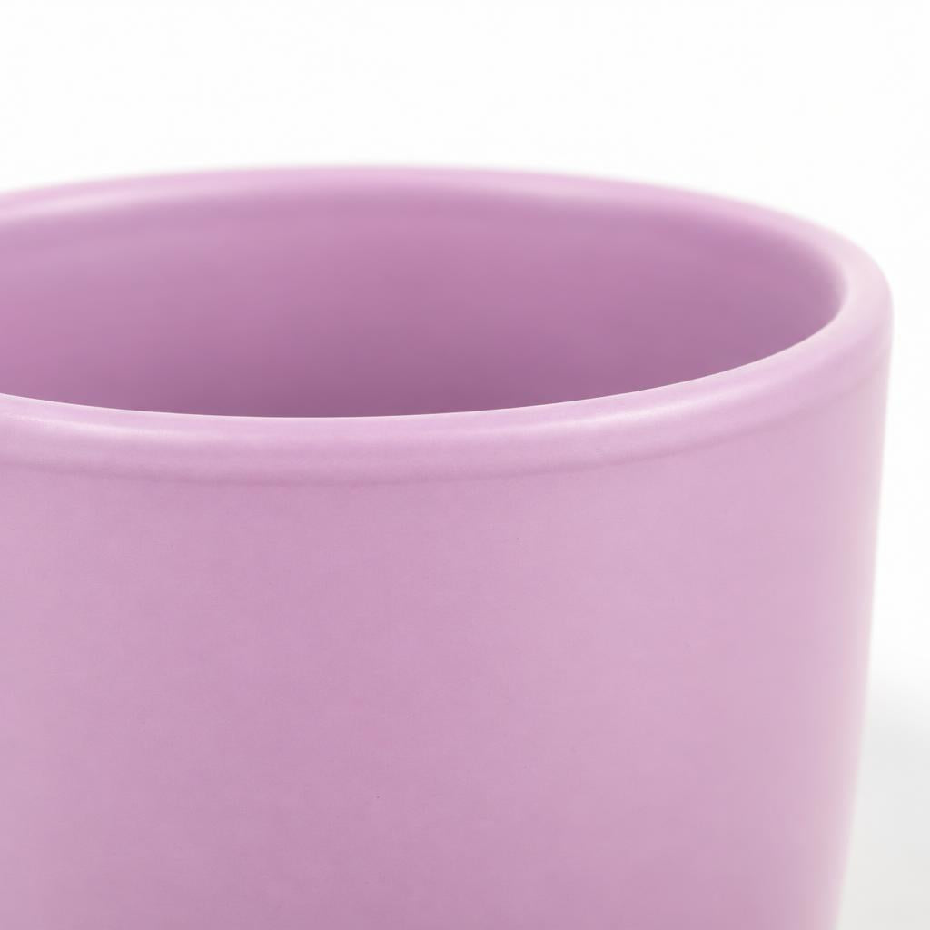 Lavender Hugo pot with a tall, rounded shape